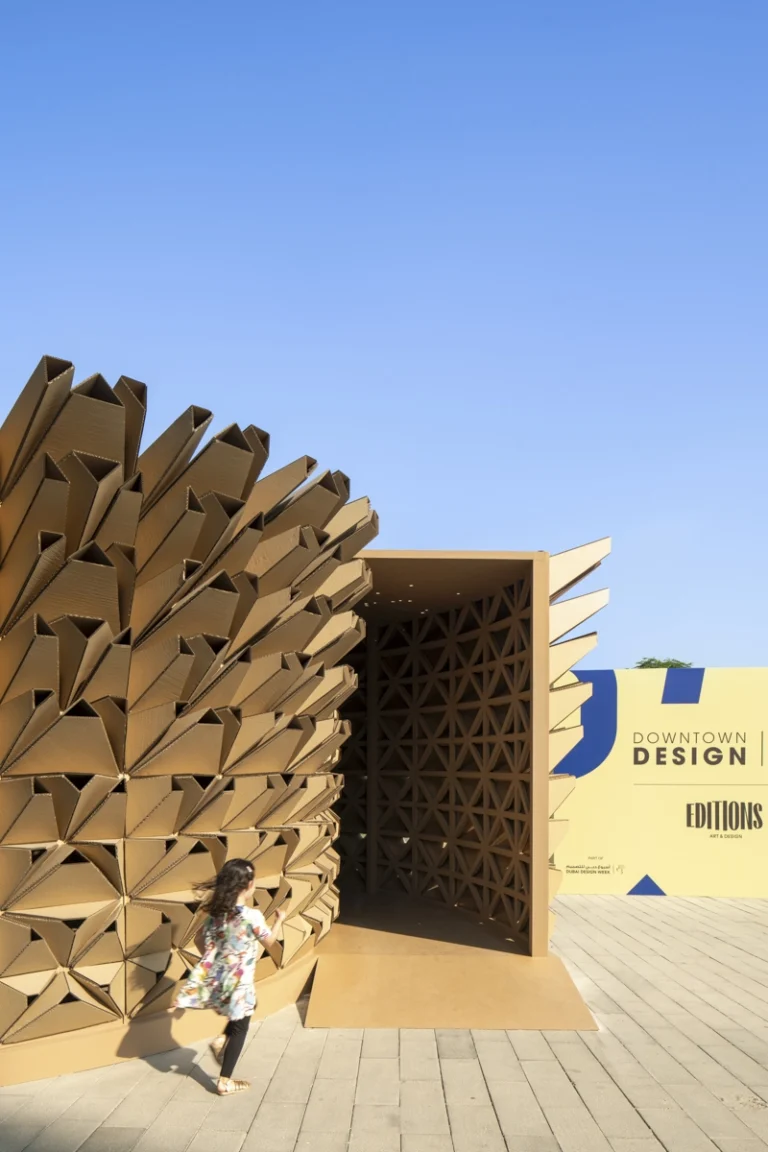 Deond - Enfold pavilion - dubai design week -Architecture photography Dubai -GCC23