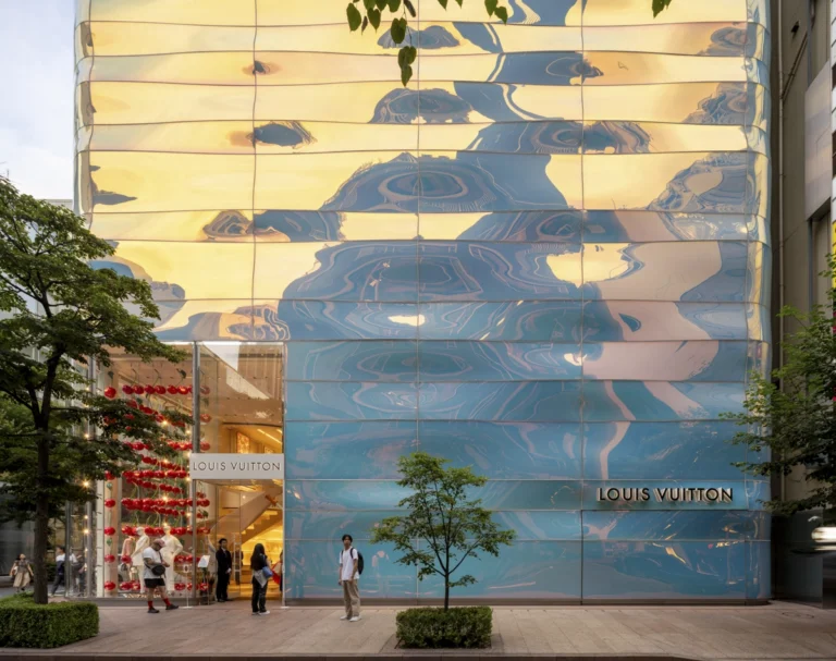 Striking modern facade in Dubai, a showcase of GCC architecture photography.