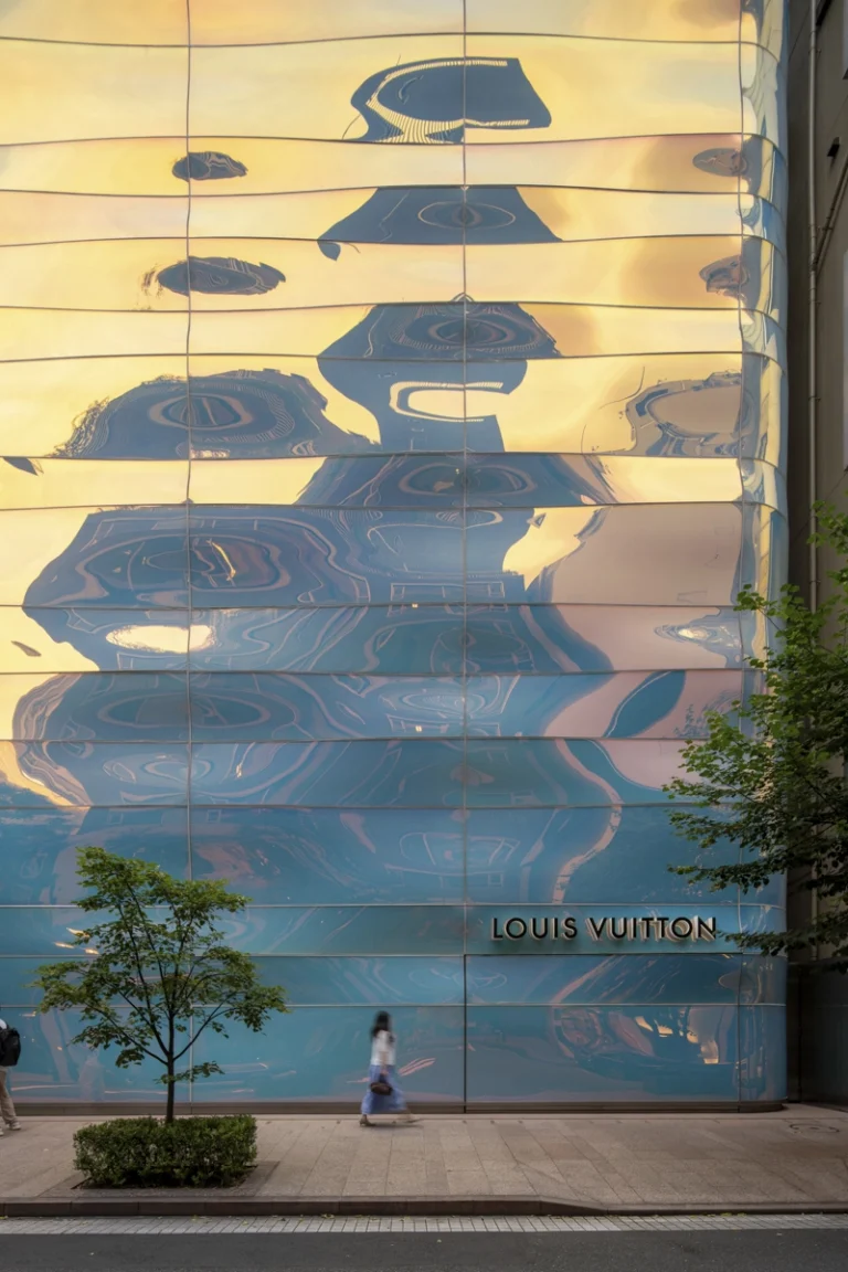 Striking modern facade in Dubai, a showcase of GCC architecture photography.