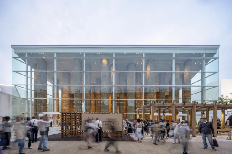 Architectural photography of award-winning UAE Pavilion at Expo Osaka 2025