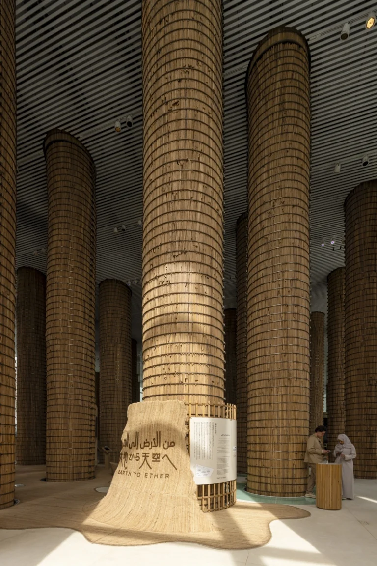 Award-winning architectural photography of UAE Pavilion at Expo 2025 Osaka by global studio Deed, capturing the fusion of GCC innovation and Japanese craftsmanship.