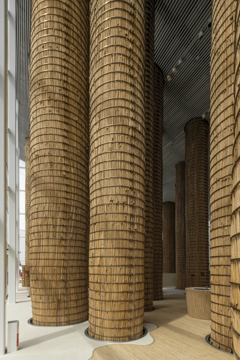 Award-winning architectural photography of UAE Pavilion at Expo 2025 Osaka by global studio Deed, capturing the fusion of GCC innovation and Japanese craftsmanship.