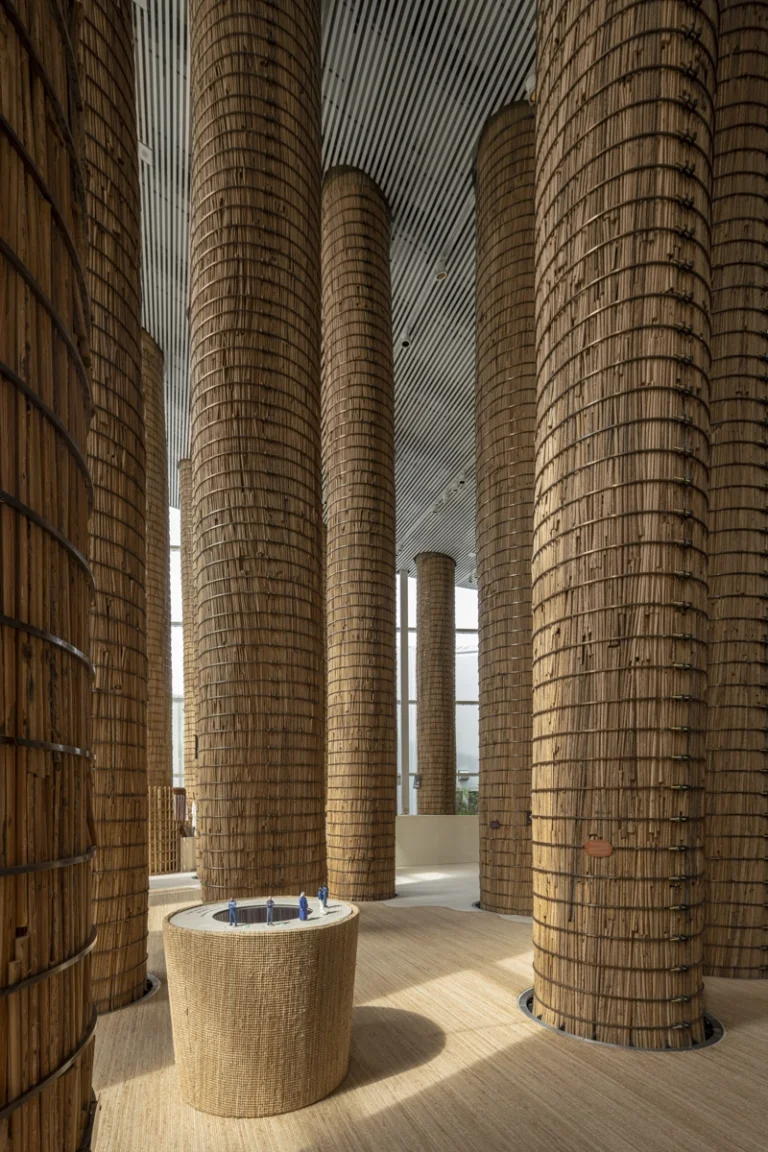 Professional architecture photo of UAE Pavilion at Expo 2025 Osaka, captured by an internationally recognized photography studio showcasing GCC culture and Japanese design