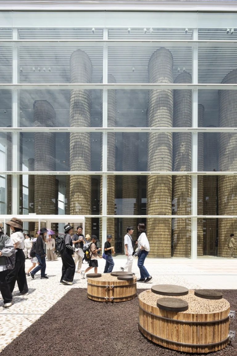 Professional architecture photo of UAE Pavilion at Expo 2025 Osaka, captured by an internationally recognized photography studio showcasing GCC culture and Japanese design