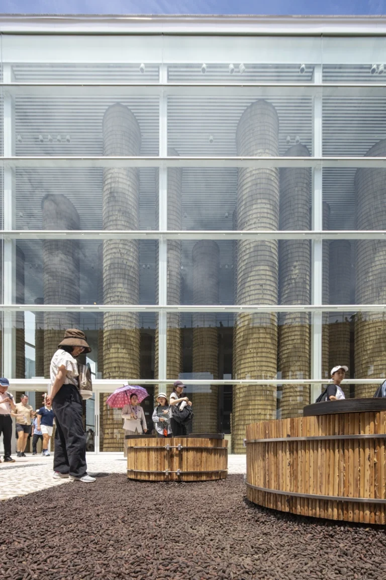 Professional architecture photo of UAE Pavilion at Expo 2025 Osaka, captured by an internationally recognized photography studio showcasing GCC culture and Japanese design