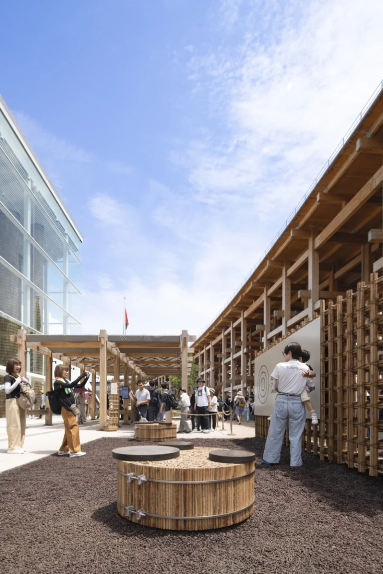 Professional architecture photo of UAE Pavilion at Expo 2025 Osaka, captured by an internationally recognized photography studio showcasing GCC culture and Japanese design