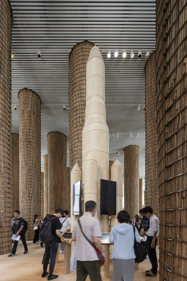 Professional architecture photo of UAE Pavilion at Expo 2025 Osaka, captured by an internationally recognized photography studio showcasing GCC culture and Japanese design