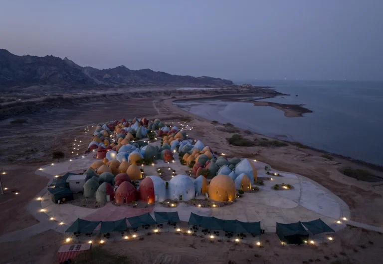 Architectural photograph of the Majara Complex and Community Redevelopment, an Aga Khan Award–winning project, captured by a worldwide architectural photography studio, highlighting the project’s vibrant forms and community-driven design