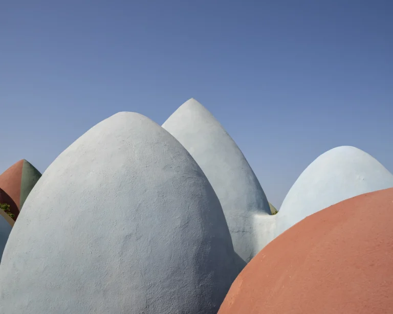 Architectural photograph of the Majara Complex and Community Redevelopment, an Aga Khan Award–winning project, captured by a worldwide architectural photography studio, highlighting the project’s vibrant forms and community-driven design