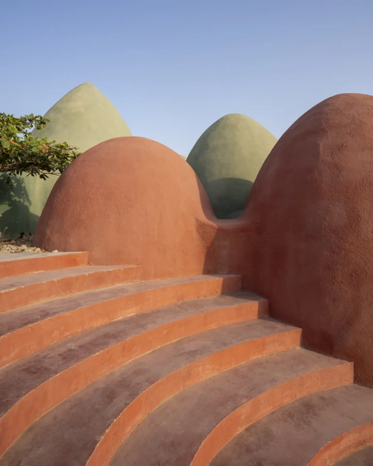 Architectural photograph of the Majara Complex and Community Redevelopment, an Aga Khan Award–winning project, captured by a worldwide architectural photography studio, highlighting the project’s vibrant forms and community-driven design