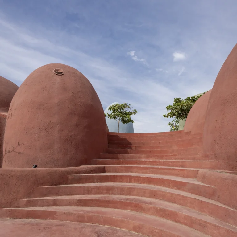 Architectural view of the award-winning Majara Complex, captured by a globally active studio for the Aga Khan Award for Architecture