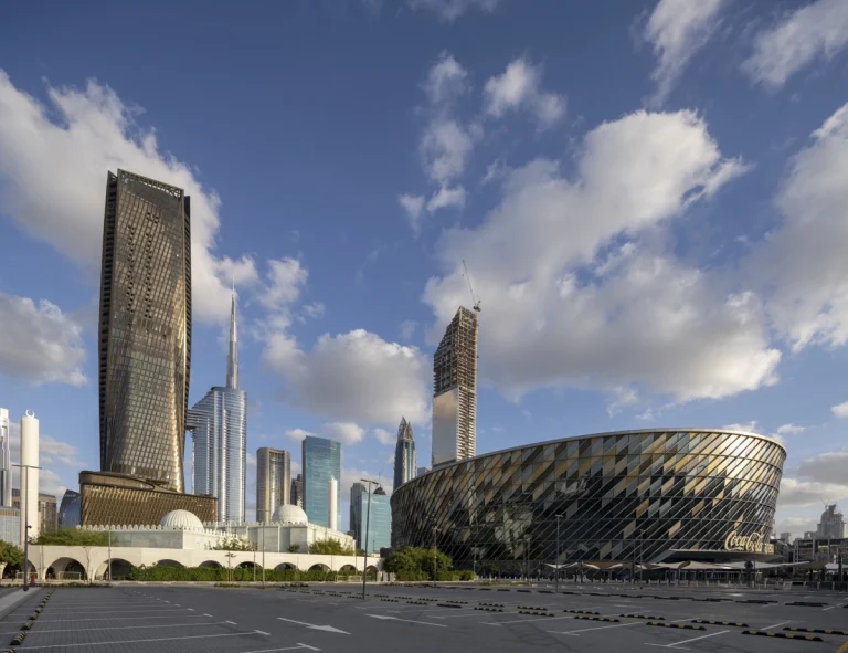 Wasl Tower Dubai by UNStudio, photographed by Deed Studio, ceramic façade skyscraper