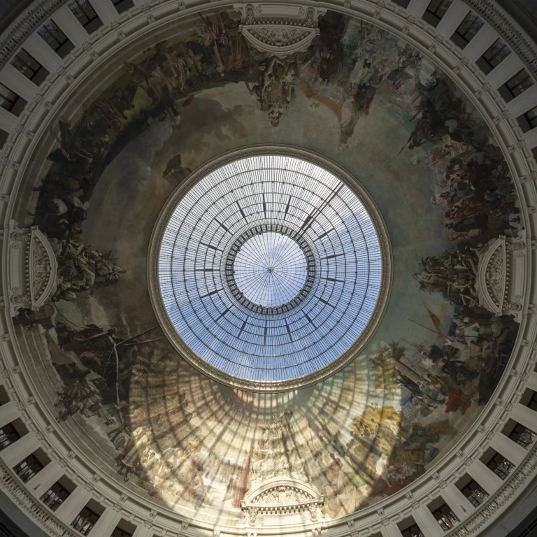 Architectural photograph by Deed Studio, award-winning international architecture photographers based in Dubai and the GCC, documenting Tadao Ando’s intervention at the Bourse de Commerce in Paris.