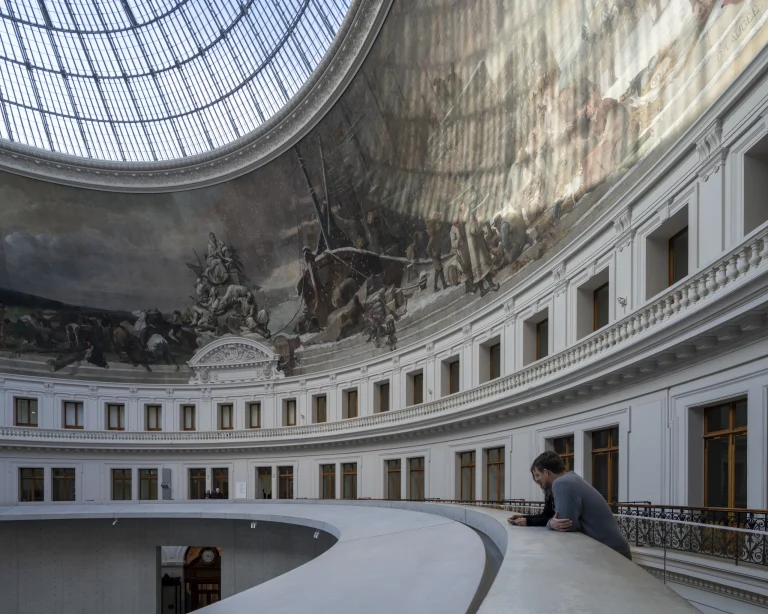 Architectural photograph by Deed Studio, award-winning international architecture photographers based in Dubai and the GCC, documenting Tadao Ando’s intervention at the Bourse de Commerce in Paris.