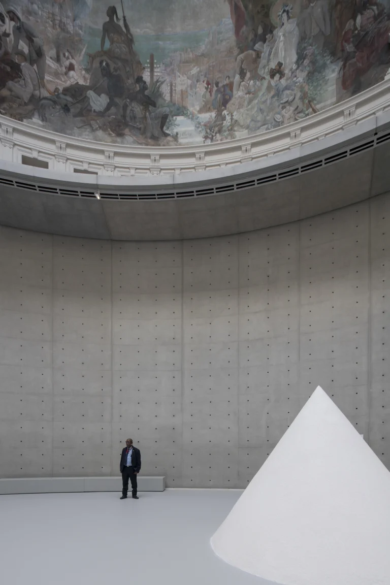 Architectural photograph by Deed Studio, award-winning international architecture photographers based in Dubai and the GCC, documenting Tadao Ando’s intervention at the Bourse de Commerce in Paris.