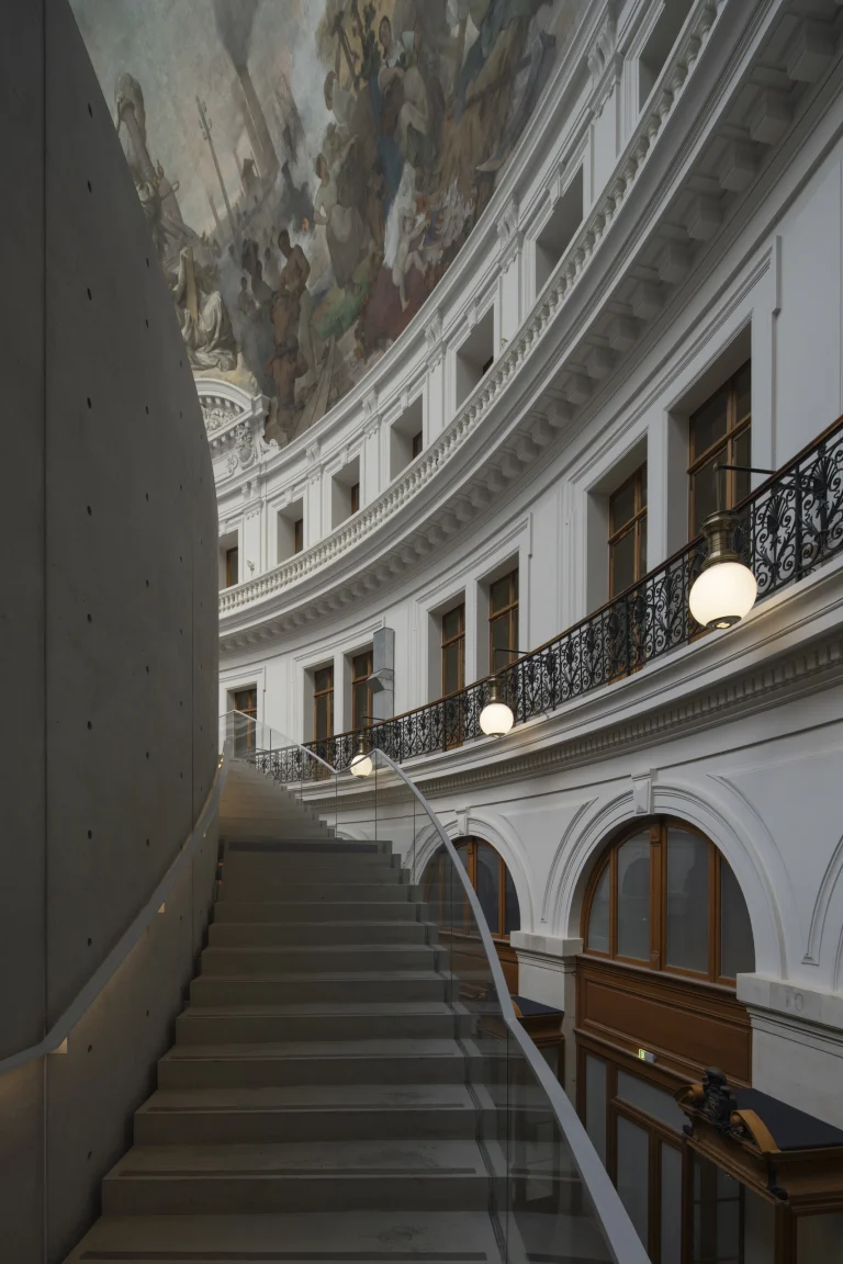 Architectural photograph by Deed Studio, award-winning international architecture photographers based in Dubai and the GCC, documenting Tadao Ando’s intervention at the Bourse de Commerce in Paris.
