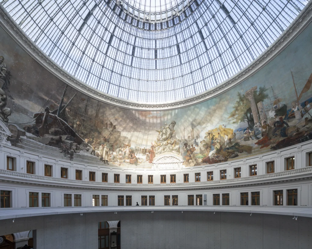 Architectural photograph by Deed Studio, award-winning international architecture photographers based in Dubai and the GCC, documenting Tadao Ando’s intervention at the Bourse de Commerce in Paris.