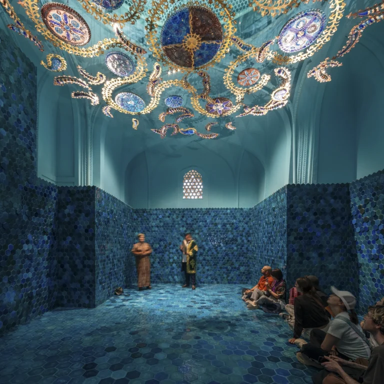 waiwai’s architectural work for the Bukhara Biennale, photographed by award-winning architectural photographer Deed Studio.