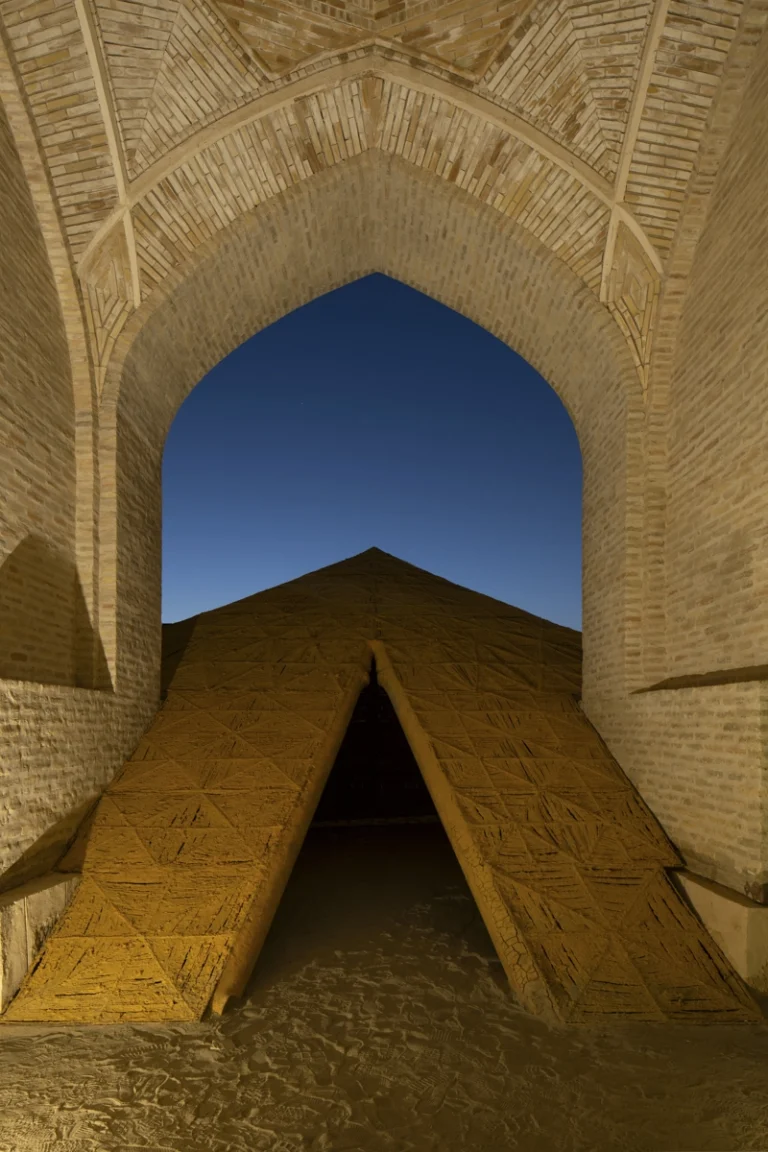waiwai’s architectural work for the Bukhara Biennale, photographed by award-winning architectural photographer Deed Studio.