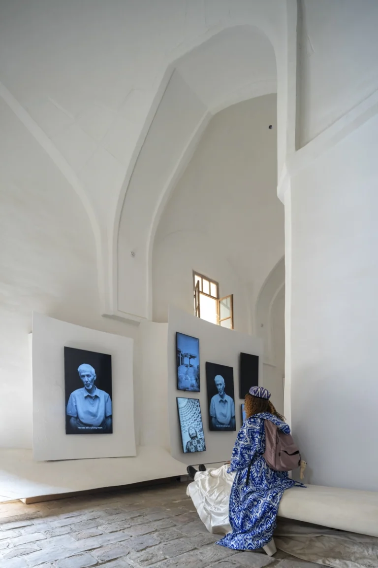 Detail of restored brick architecture within the Bukhara Biennale site, part of waiwai’s master plan, photographed by award-winning and Dubai based (GCC) architectural photographer Deed Studio.
