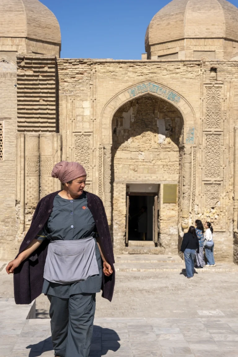 Detail of restored brick architecture within the Bukhara Biennale site, part of waiwai’s master plan, photographed by award-winning and Dubai based (GCC) architectural photographer Deed Studio.