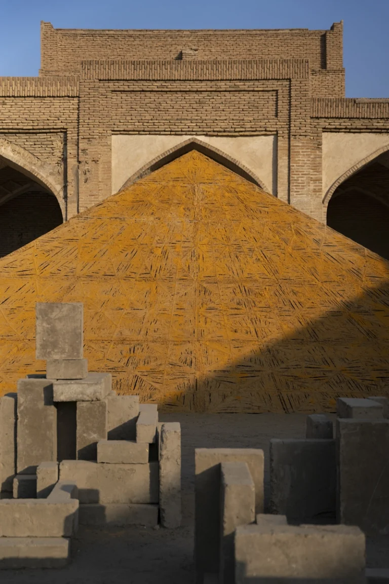 Wide view of Bukhara’s historic heritage district restored for the Bukhara Biennale under waiwai’s architectural direction, photographed by award-winning architectural photographer Deed Studio.