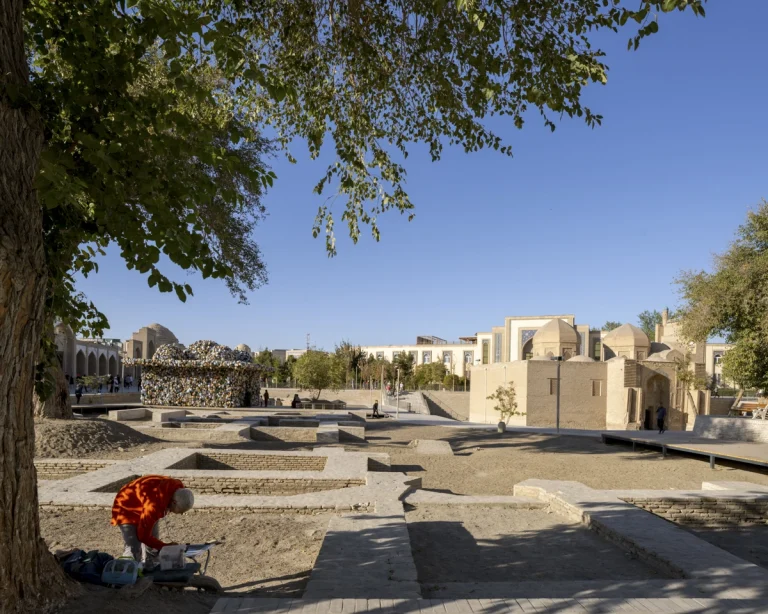 waiwai’s architectural work for the Bukhara Biennale, photographed by award-winning architectural photographer Deed Studio.
