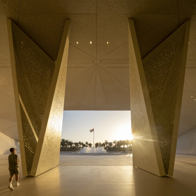 Zayed National Museum in Abu Dhabi photographed by award-winning, Dubai-based DEED Studio