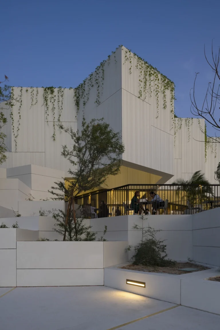 Award-winning, Dubai-based DEED Studio photograph of the Natural History Museum Abu Dhabi, designed by Mecanoo, in Abu Dhabi