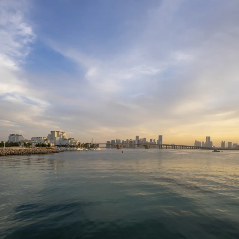 Award-winning, Dubai-based DEED Studio photograph of the Natural History Museum Abu Dhabi, designed by Mecanoo, in Abu Dhabi