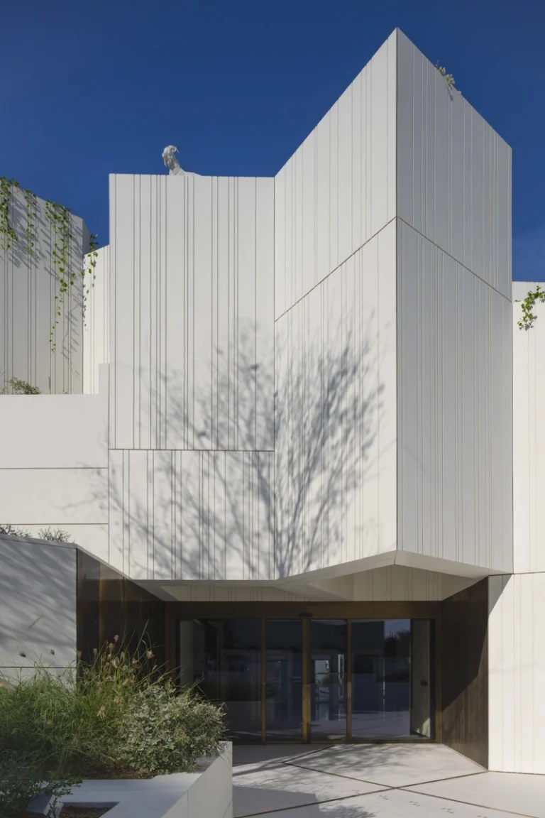 Award-winning, Dubai-based DEED Studio photograph of the Natural History Museum Abu Dhabi, designed by Mecanoo, in Abu Dhabi