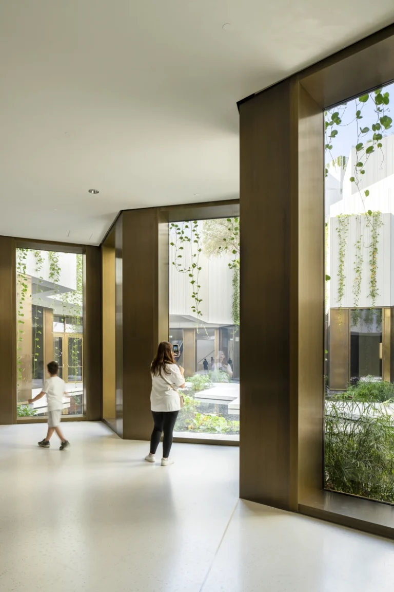 Award-winning, Dubai-based DEED Studio photograph of the Natural History Museum Abu Dhabi, designed by Mecanoo, in Abu Dhabi