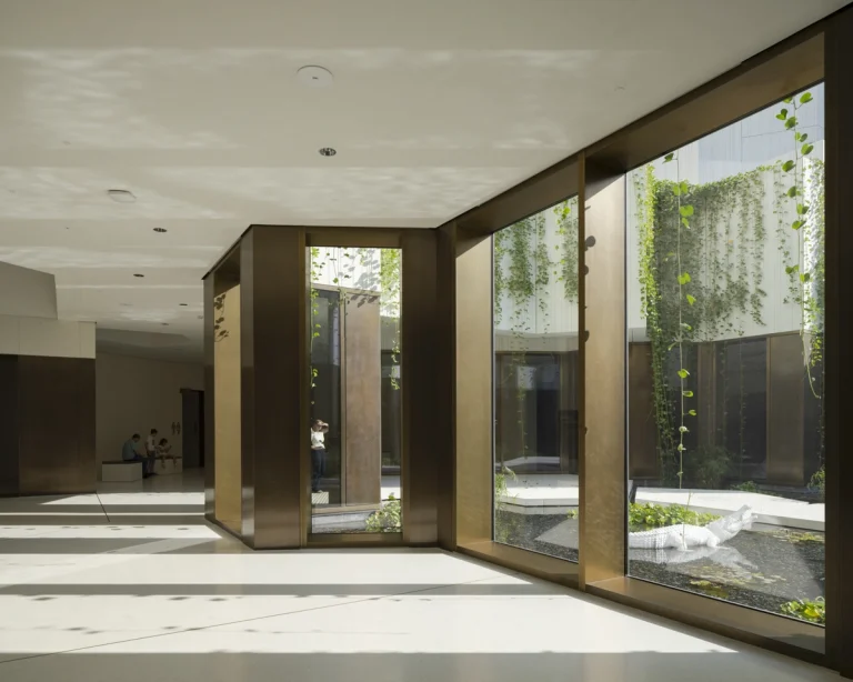 Award-winning, Dubai-based DEED Studio photograph of the Natural History Museum Abu Dhabi, designed by Mecanoo, in Abu Dhabi