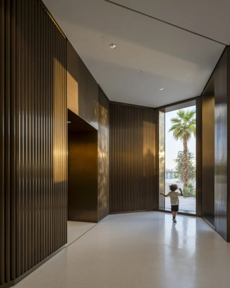 Award-winning, Dubai-based DEED Studio photograph of the Natural History Museum Abu Dhabi, designed by Mecanoo, in Abu Dhabi