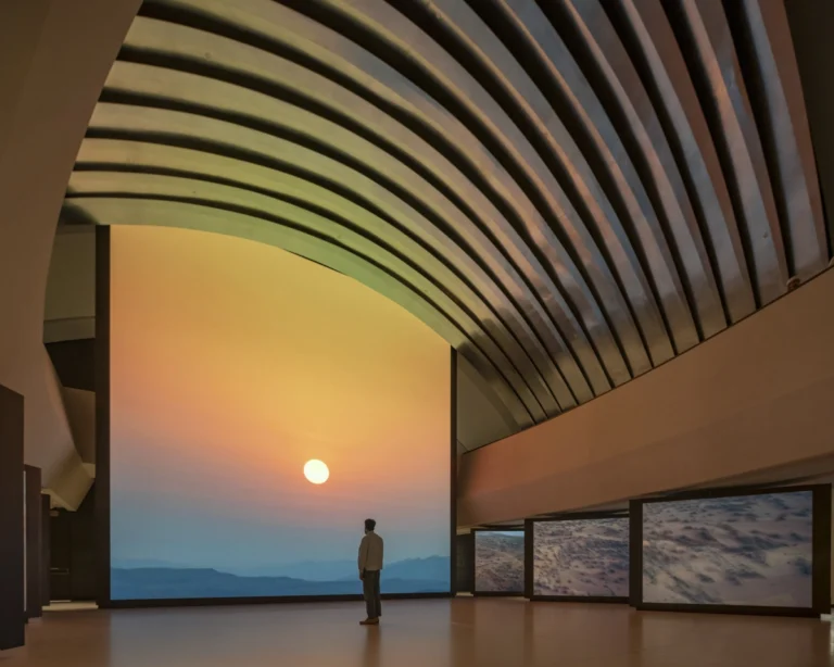 Zayed National Museum in Abu Dhabi photographed by award-winning, Dubai-based DEED Studio